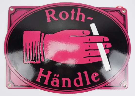 Roth Händle Emailleschild. - photo 1