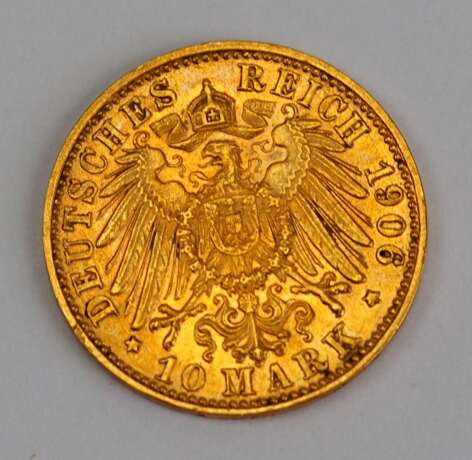 Bayern: 10 Mark, Otto, 1906. - Foto 2