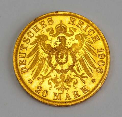 Preussen: 20 Mark, Wilhelm II., 1906. - фото 2