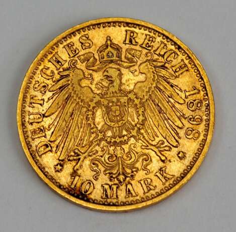 Württemberg: 10 Mark, Wilhelm II., 1898. - photo 2