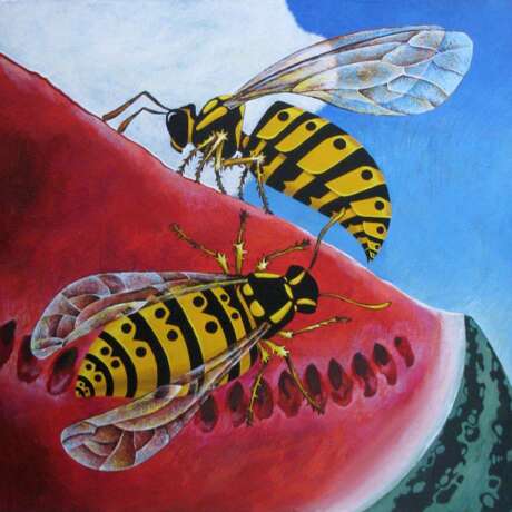 “Wasps on a watermelon” See description Animalistic 2017 - photo 1