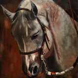 “Arabian horse” Canvas Oil paint Realist Animalistic 2015 - photo 1