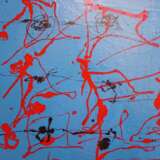 „Der Raum in der dunkelblauen Farbe“ Leinwand Ölfarbe Abstractionismus Mythologisches 2015 - Foto 2