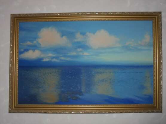 “Baltic sea.” Cardboard Oil paint Impressionist Marine 2008 - photo 1