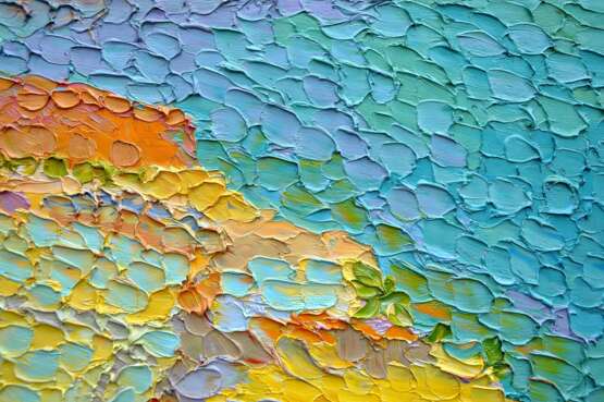 «Солнечный день» Холст Масляные краски Импрессионизм Пейзаж 2014 г. - фото 3