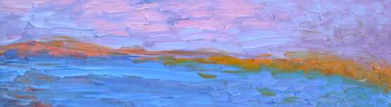 «Линия горизонта» Холст Масляные краски Экспрессионизм Пейзаж 2013 г. - фото 4