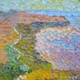 “Pink coast” Canvas Oil paint Impressionist Landscape painting 2013 - photo 1