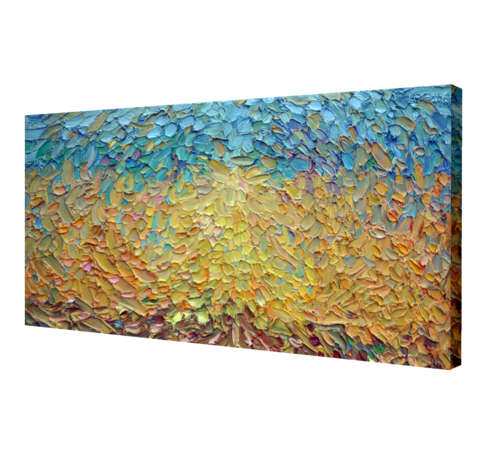 “Bright day” Canvas Oil paint Impressionist Landscape painting 2012 - photo 2