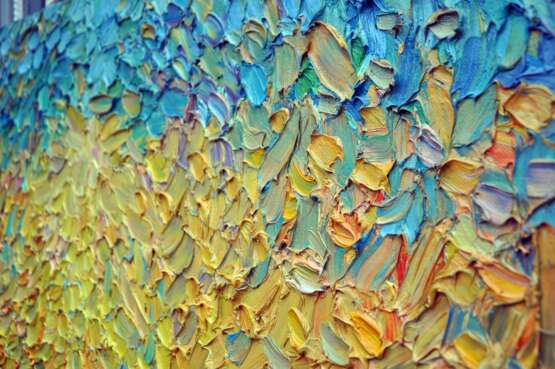 „Heller Tag“ Leinwand Ölfarbe Impressionismus Landschaftsmalerei 2012 - Foto 4