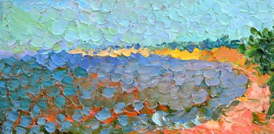 Морской берег Canvas Oil paint Impressionism Landscape painting 2013 - photo 1