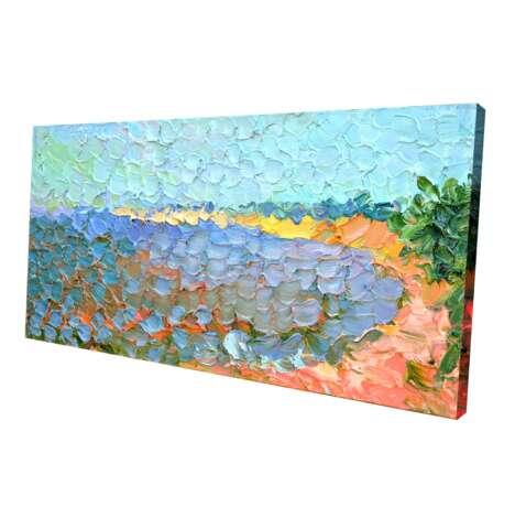 Морской берег Leinwand Ölfarbe Impressionismus Landschaftsmalerei 2013 - Foto 2