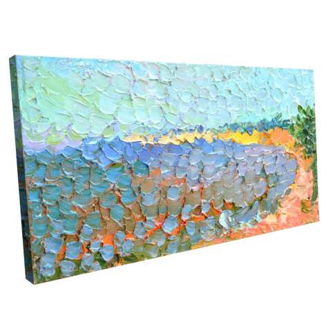 Морской берег Canvas Oil paint Impressionism Landscape painting 2013 - photo 3