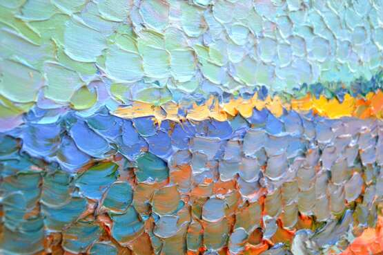 Морской берег Canvas Oil paint Impressionism Landscape painting 2013 - photo 4