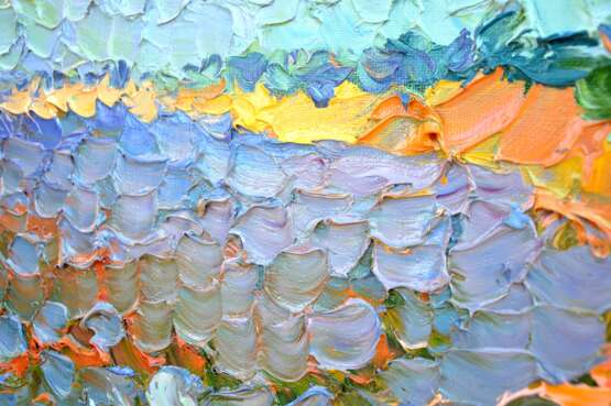 Морской берег Canvas Oil paint Impressionism Landscape painting 2013 - photo 5