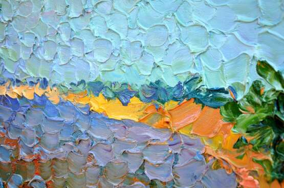 Морской берег Leinwand Ölfarbe Impressionismus Landschaftsmalerei 2013 - Foto 6