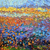„Lotusblumen“ Leinwand Ölfarbe Abstractionismus Landschaftsmalerei 2011 - Foto 1