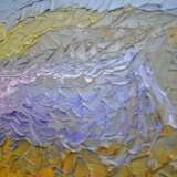 “Salt lake” Canvas Oil paint Impressionist Landscape painting 2011 - photo 3