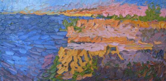 „Ausgrabungen der antiken Stadt Германасса“ Leinwand Ölfarbe Impressionismus Landschaftsmalerei 2011 - Foto 1