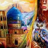 „Weisheit Des Ostens“ Leinwand Ölfarbe Surrealismus Mythologische Malerei 2014 - Foto 1