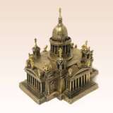 “Miniature bronze figure of a temple Cathedral” Glass Mixed media Historical genre 2000 - photo 1