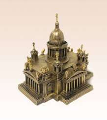 Miniature bronze figure of a temple Cathedral