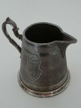 “Milk jug Sugar bowl. Mark ostrich” Brass Application Art Nouveau (1880-1910) 1880 - 1930 - photo 2