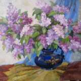Design Painting “Lilac”, Canvas, Oil paint, Realist, Still life, Russia, 2014 - photo 1