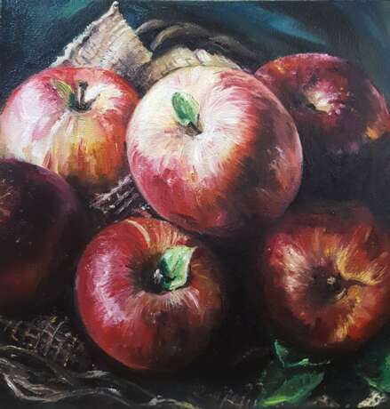 “Apples” Canvas Oil paint Impressionist Still life 2019 - photo 1