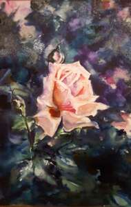 My watercolor rose