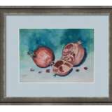 Watercolor pomegranate Бумага Акварель Реализм Натюрморт 2019 г. - фото 2