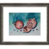 Watercolor pomegranate Бумага Акварель Реализм Натюрморт 2019 г. - фото 3