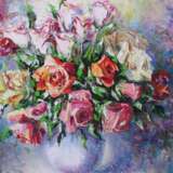 “Waltz of the roses” Canvas Oil paint Impressionist Still life 2012 - photo 1