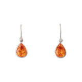Paar Ohrhänger mit Mandaringranaten - фото 1