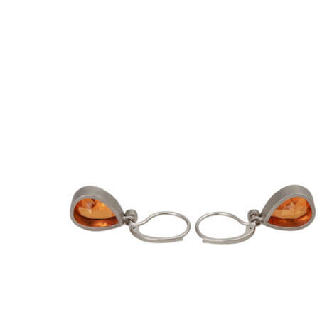 Paar Ohrhänger mit Mandaringranaten - фото 4