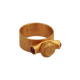 Designer Ring "Liebe" mit 2 Rubincabochons, - photo 2