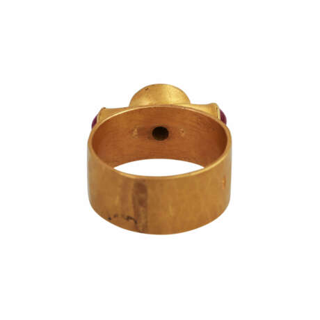 Designer Ring "Liebe" mit 2 Rubincabochons, - фото 4