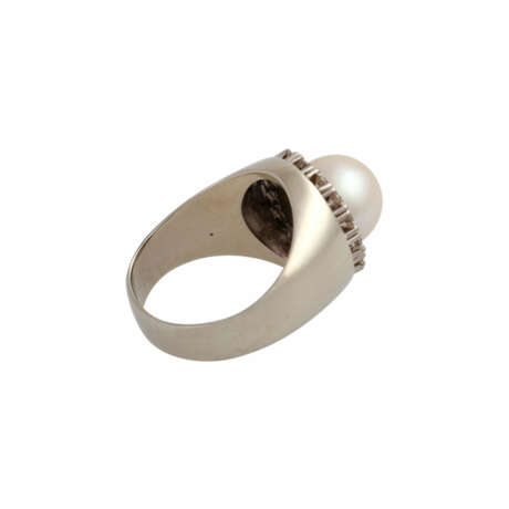 Ring mit weißer Zuchtperle - photo 3