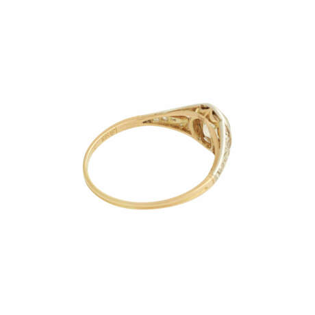 Ring mit Altschliffdiamant ca. 0,75 ct, - фото 3