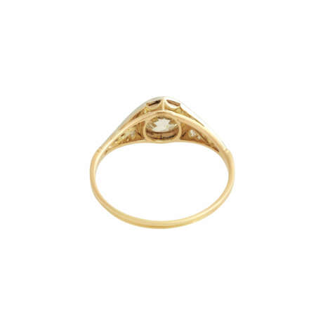 Ring mit Altschliffdiamant ca. 0,75 ct, - Foto 4