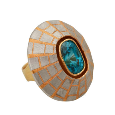 ATELIER MICHAEL ZOBEL außergewöhnlicher Ring mit Zirkon, antik fac., - фото 2