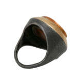 Ring mit ovalem Opal, ca. 15x12 mm, mit lebhaftem Farbspiel, - photo 3