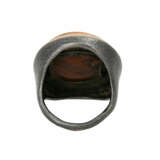 Ring mit ovalem Opal, ca. 15x12 mm, mit lebhaftem Farbspiel, - photo 4