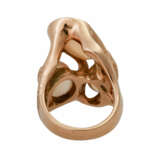 Ring mit 3 ovalen Opalen in unterschiedl. Größen, - Foto 4