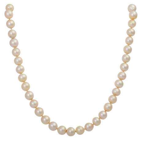 Lange Akoya Perlenkette, - Foto 1