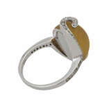 Ring mit gelbem Steincabochon - photo 3