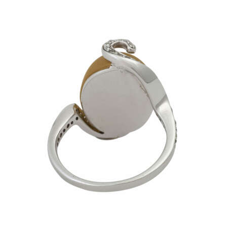 Ring mit gelbem Steincabochon - фото 4