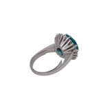Ring mit schönem Naturzirkon von ca. 5,6 ct umgeben von 12 Brillanten, - фото 3