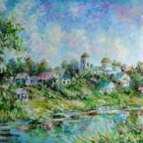 “City of masters” Canvas Oil paint Impressionist Landscape painting 2012 - photo 1