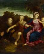 Paris Bordone. Maria mit Kind, dem Heiligen Antonius Abbas, Hieronymus und Stifter