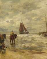 Anlandende Fischerboote an der Küste